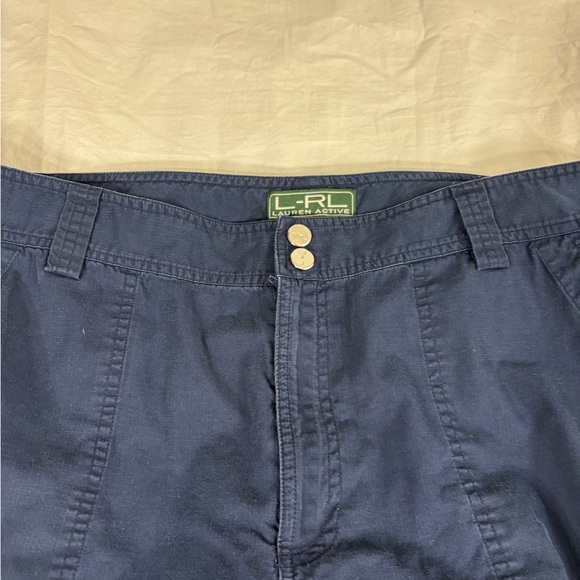 Lauren Ralph Lauren Active Women Blue Cargo Cropped Pants 16 - Picture 5 of 11